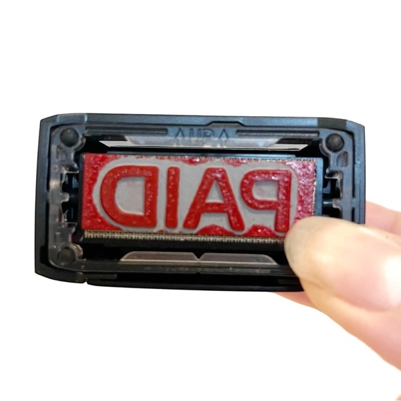 Vintage Office Business Stamps Set of 3 Paid Received Copy Rubber Basics Canex - Picture 7 of 10